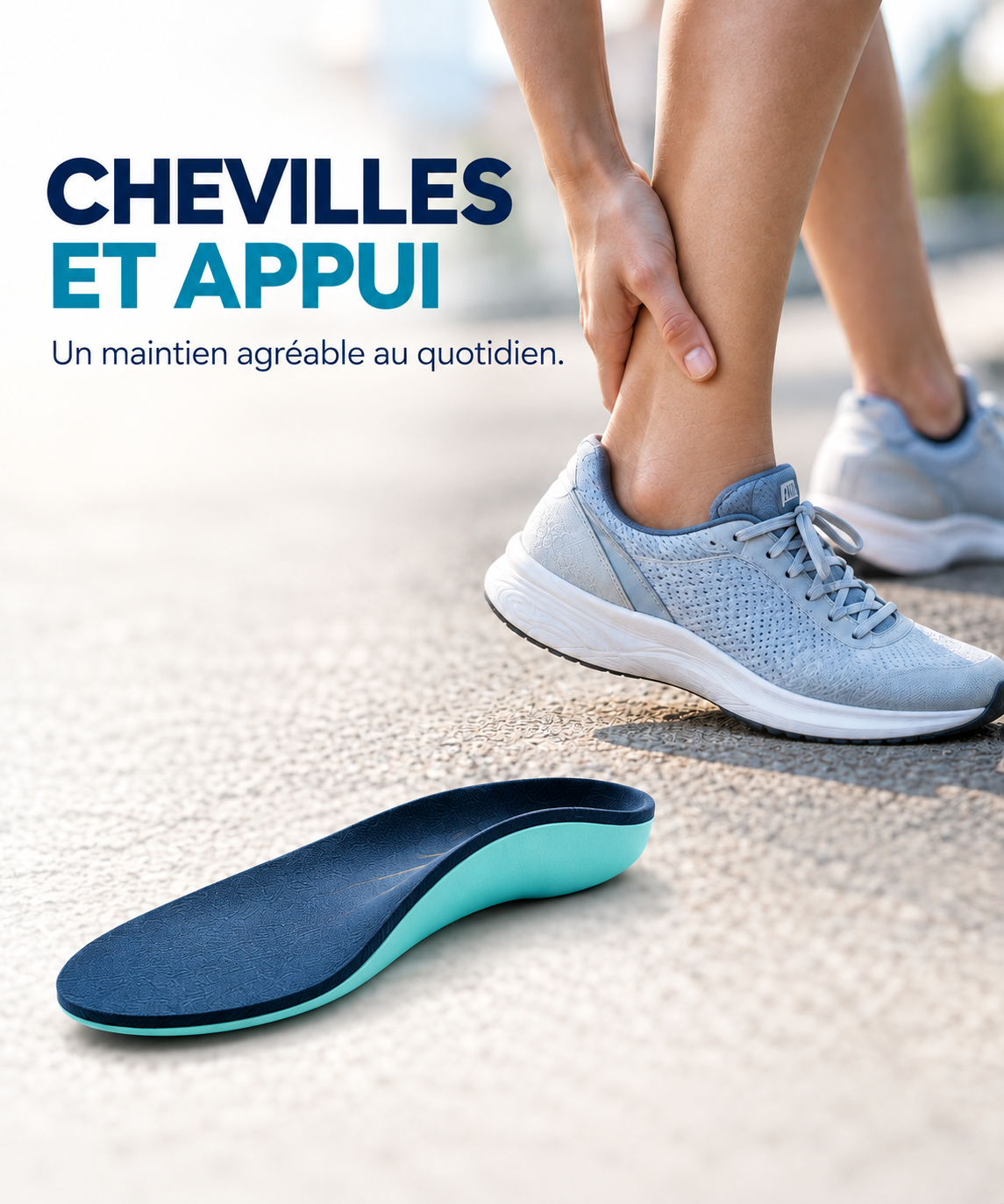 Comment la semelle Origin® encadre le talon pour soutenir les chevilles et améliorer la stabilité